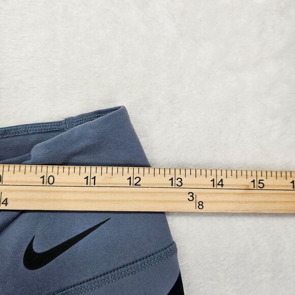 Nike‎ Legendary Womens Leggings Gray Black Pants Chevron Striped Mid Rise Size S - Picture 8 of 12